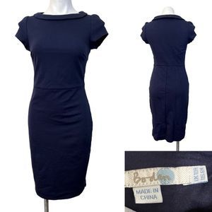 Boden Navy Midi Dress